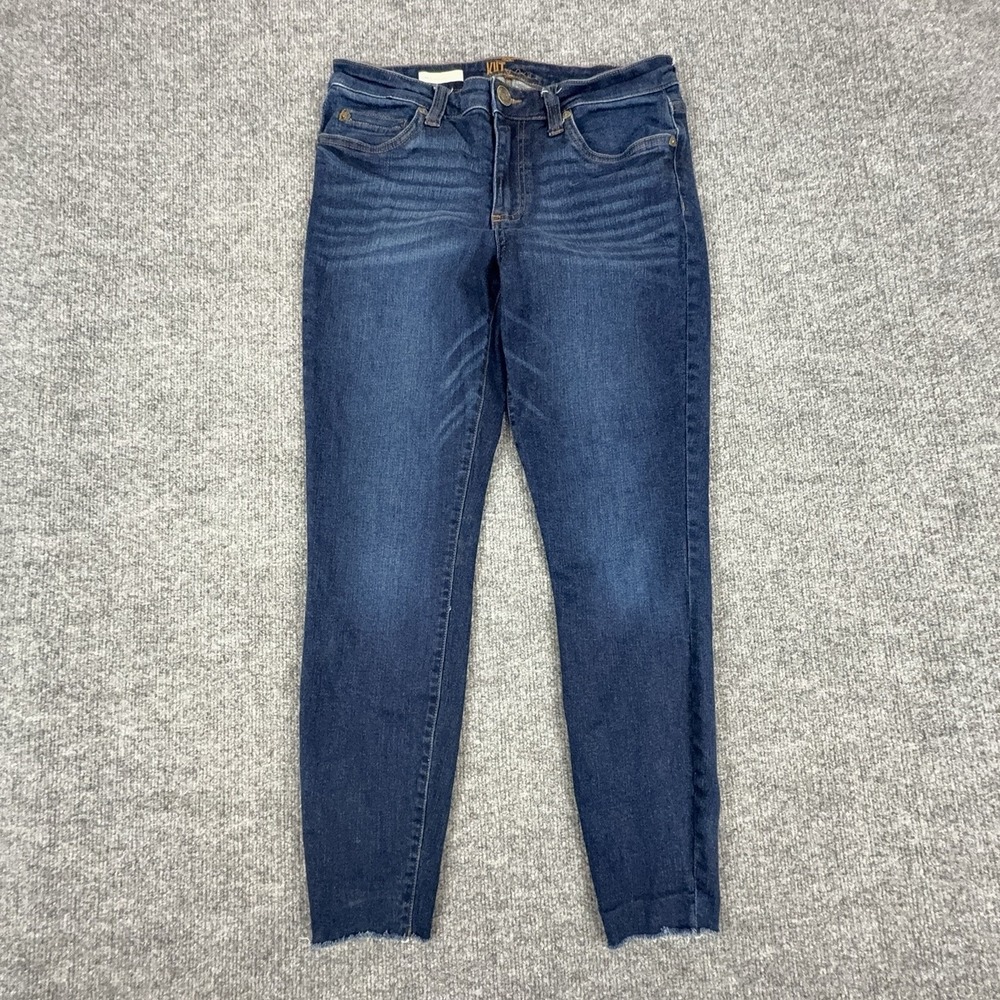 KUT From The Kloth Carlo Ankle Skinny Jeans Womens 10 Dark Wash Mid Rise Denim